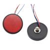 1 Pair Of Led Brake Stop Warning Reflector  Light Round Rear Tail Lamp Turn Signal Light For Car