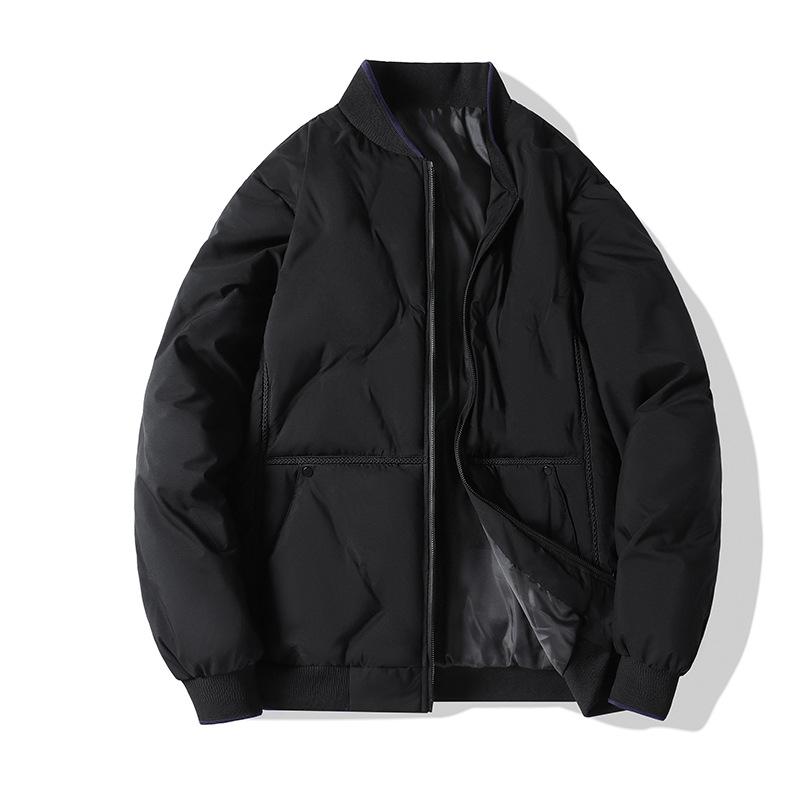Padded Clothes Men's Winter Baseball Collar Bread Clothes Thickened Warm Cotton Clothes Youth Jacket