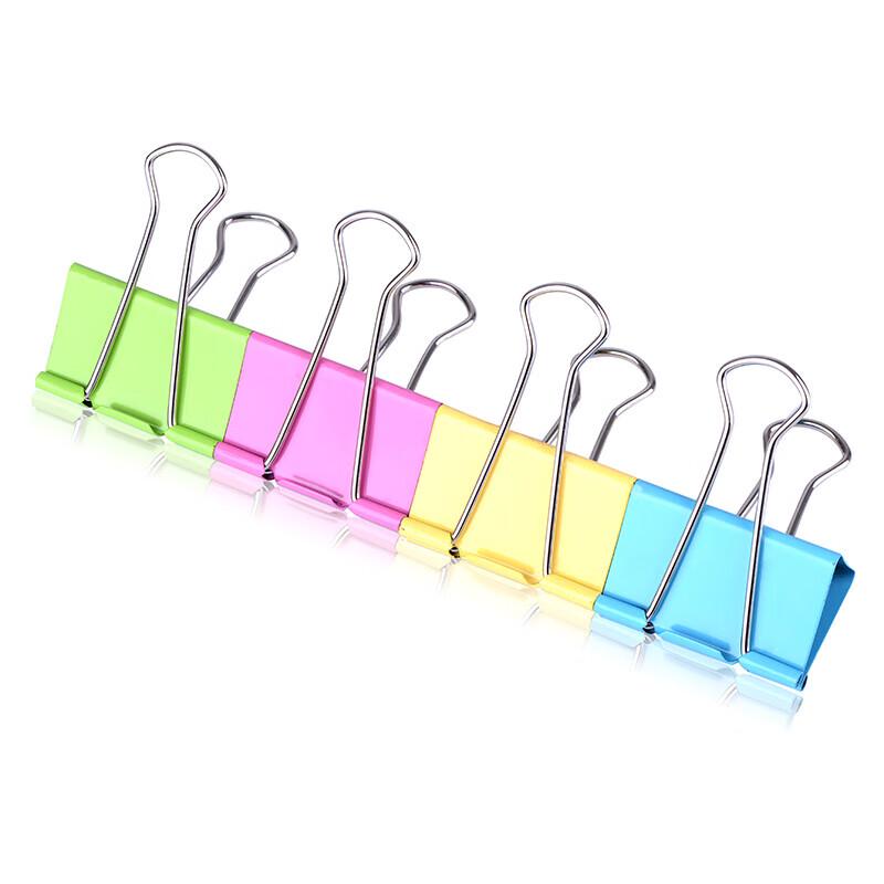 YSG SA18P-CP 25mm Colored Metallic Binder Clips