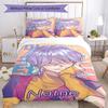 3pcs Custom Name Saja Boys Bedding Set Duvet Cover Closure Includes 1 Duvet Cover & 2 Pillowcases, Soft and Comfortable for All Seasons.