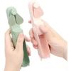 Portable Personal Mini Fan, Foldable, Small Handheld with USB Rechargeable Battery, Soft Blades (Pink)