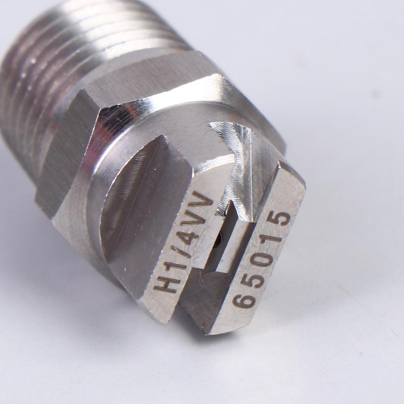 2Pcs Bspt High Pressure Flat Fan Nozzle 65 Degree Hvv Water Spray Nozzle For Cleaning