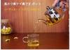 High-boron Heat-resistant Glass Teapot, Suitable for Home or Office Use. Stainless Steel Filter Teapot (400ml - Style 1)