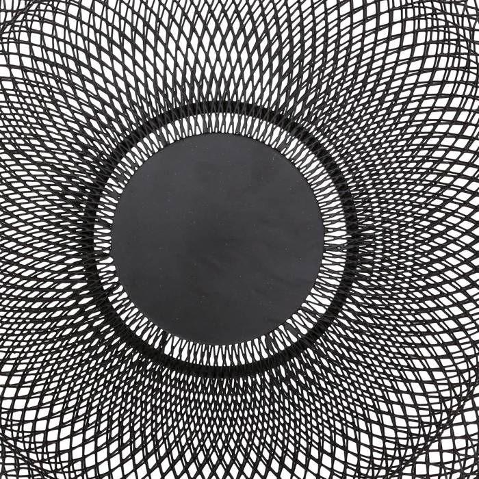 5five - corbeille en métal 27cm "mesh" noir