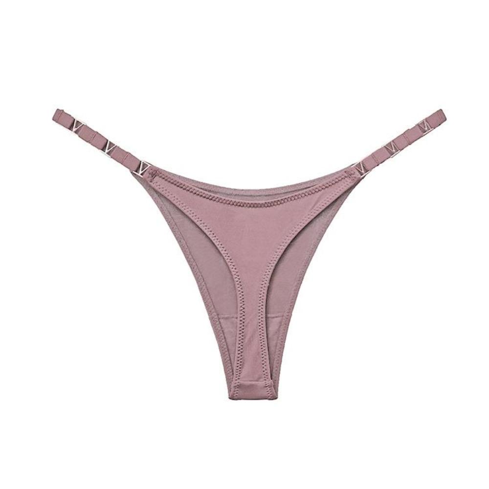 Damskie stringi list miłosny dżetów pas stringi moda Low-Rise Tanga szorty figi Sexy T-back String koronkowa bielizna