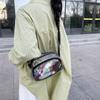 Transparent PVC Zipper Stadium Youth Crossbody Bags Sports Aesthetic Women's Shoulder Bags Sweet Light Cute Clear Baseball Bag