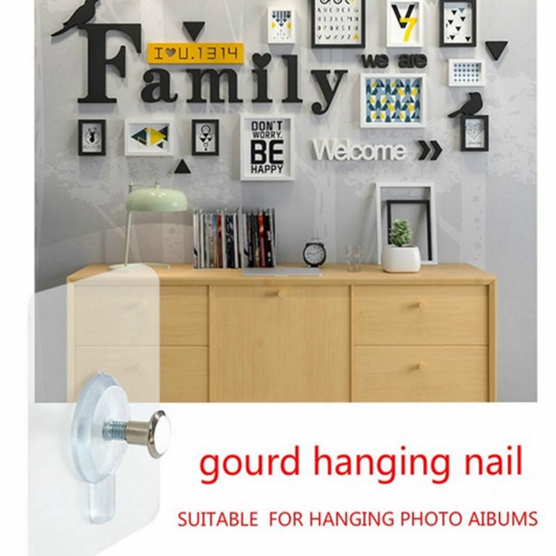10 ks bezdierovacích skrutiek Silná samolepiaca prísavka Háčiky na stenu Vešiak na kuchynské kúpeľňové náradie