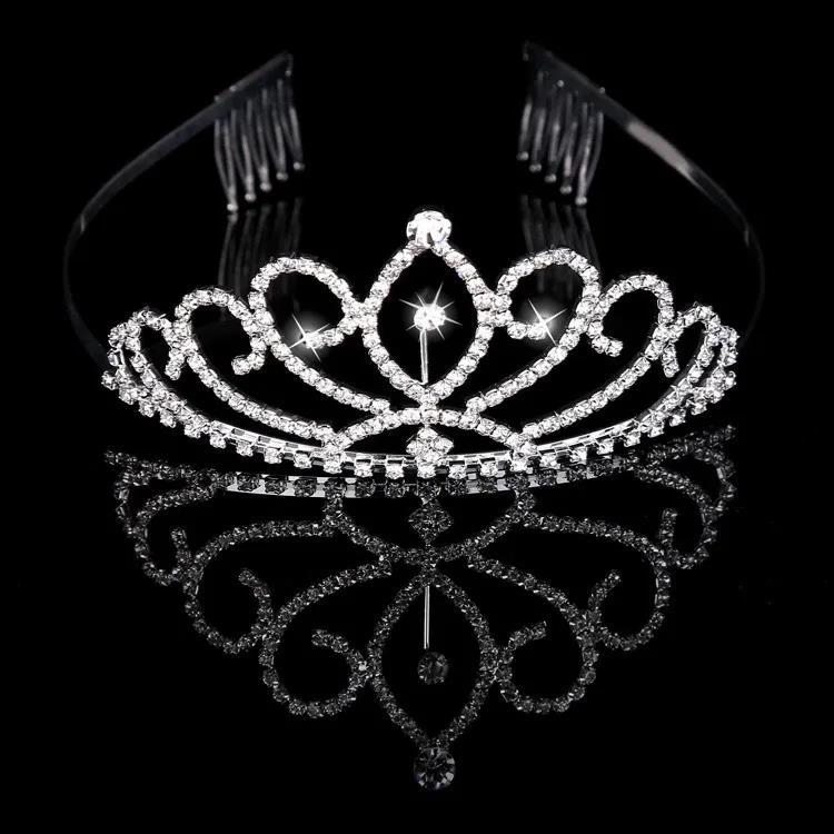 Classic Bride Rhinestone Crown Hair Accessories Headgear Studio Wedding Dress Accessories Direct Sales