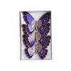 Pack Of 3 Double Layer Butterfly Christmas Tree Clip Accessory Elegant Fabric Ornament For Holiday Decorations