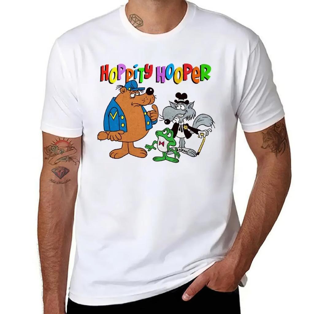 Needed Gifts Tribute To Jay Ward Hoppity Hooper and Friends Cartoon Characters Graphic for Fans T-Shirt for  Men Top Tee Clothes