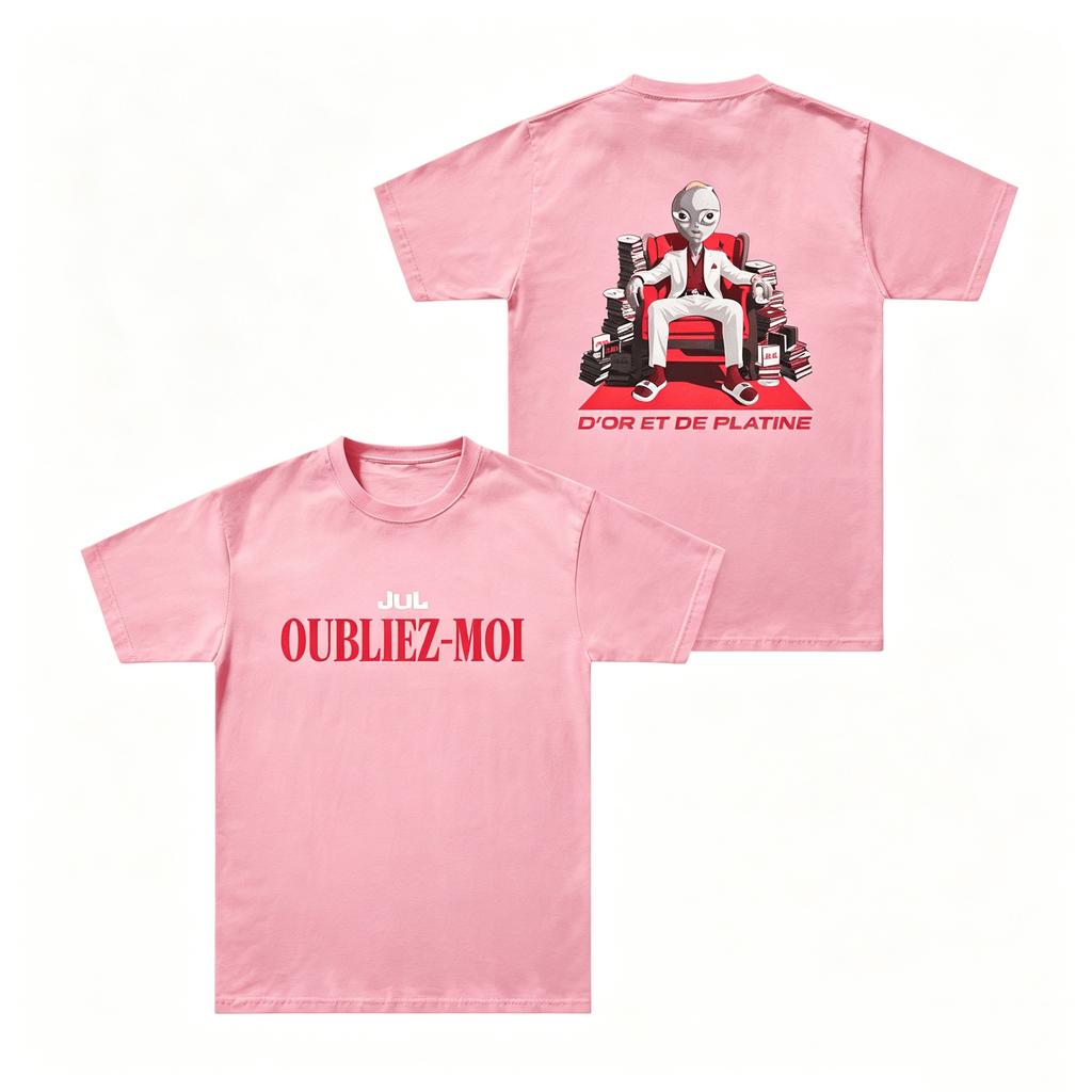 Jul New Album OUBLIEZMOI Tshirt Unisex Women Summer Cotton Clothing Oversize Fashion Round Neck Short Sleeved Tee Streetwear