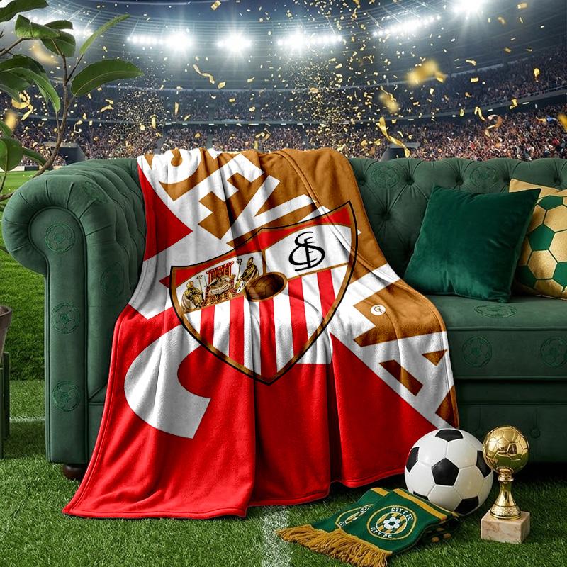 Sevi-lla Europa League Blanket Lightweight Ideal Bedding Blanket Perfect for Travel, Camping, Living Rooms, Offices, Sofas, Fan Christmas Gift
