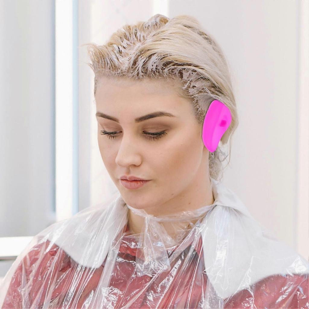 3 Pairs Silicone Ear Protectors for Hair Dye, Soft Reusable Salon Ear Covers for Hair Coloring