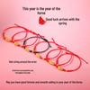 2026 Zodiac Horse Red Rope Bracelet: Benmingnian Hand-Woven Ethnic-Style for Good Fortune
