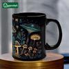 Cute Glowing Mushroom Ceramic Coffee Cup 3D Milk Tea Water Cups Breakfast Mug Household Drinkware Birthday Gift