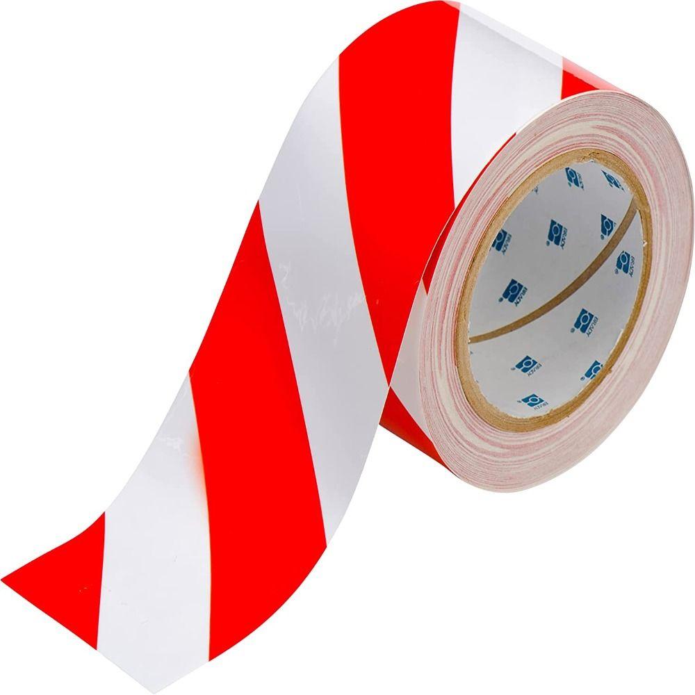 Tape Red Flagging Tape Safety Warning Tape Caution Tape Non-Adhesive Red White Barricade Tape
