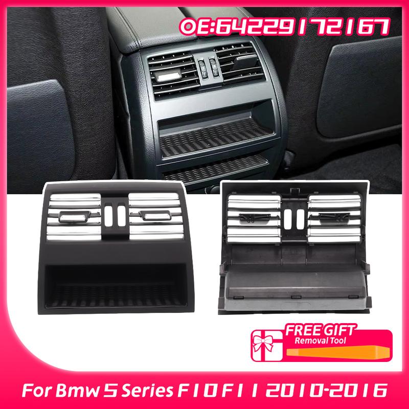 64229172167 For Bmw 5 Series F10 F11 2010 2011 2012 2013 -2016 New Rear Air Conditioning Ventilation Grille Air Outlet Frame Fit