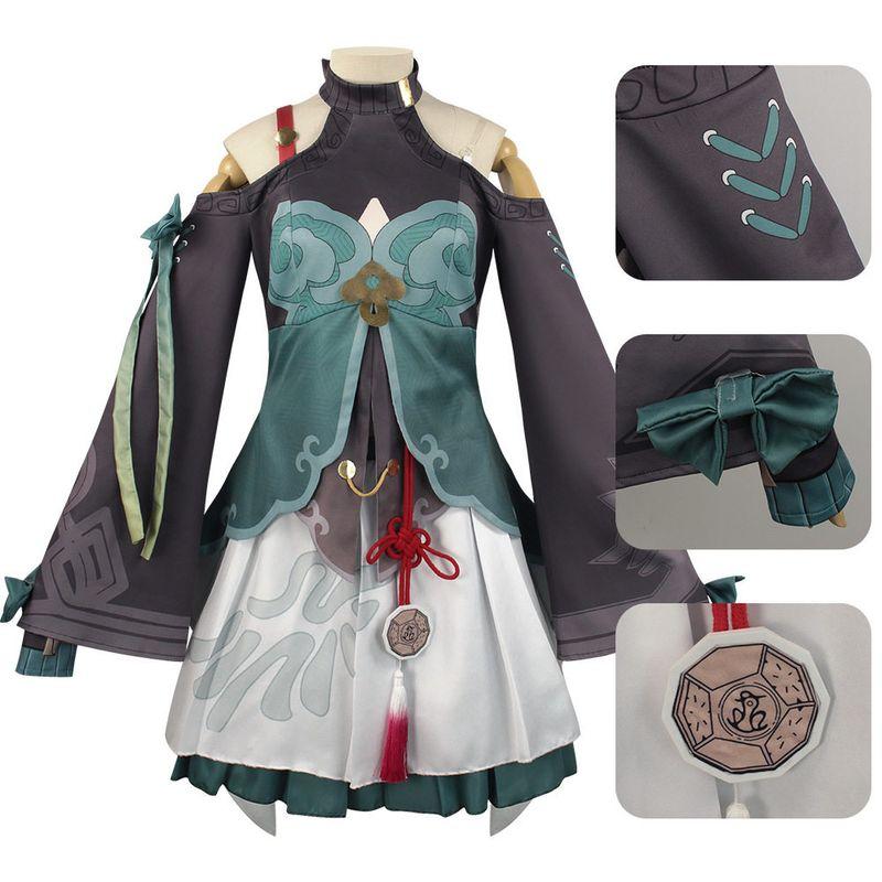 Honkai: Star Rail Qingque Cosplay Costume, Game-Style Costume, Stage Costume, Star Rail Anime-Style Women's Clothing In Stock