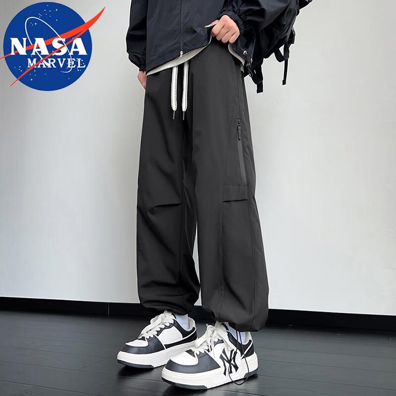 NASA MARVEL Men's Straight-Leg Casual Cargo Pants