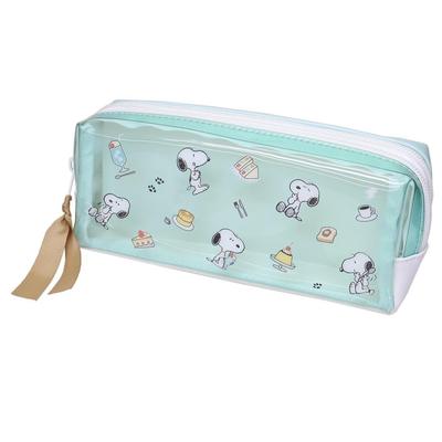 Snoopy Clear Twin Zipper Pen Case Peanuts [Pen Pouch]