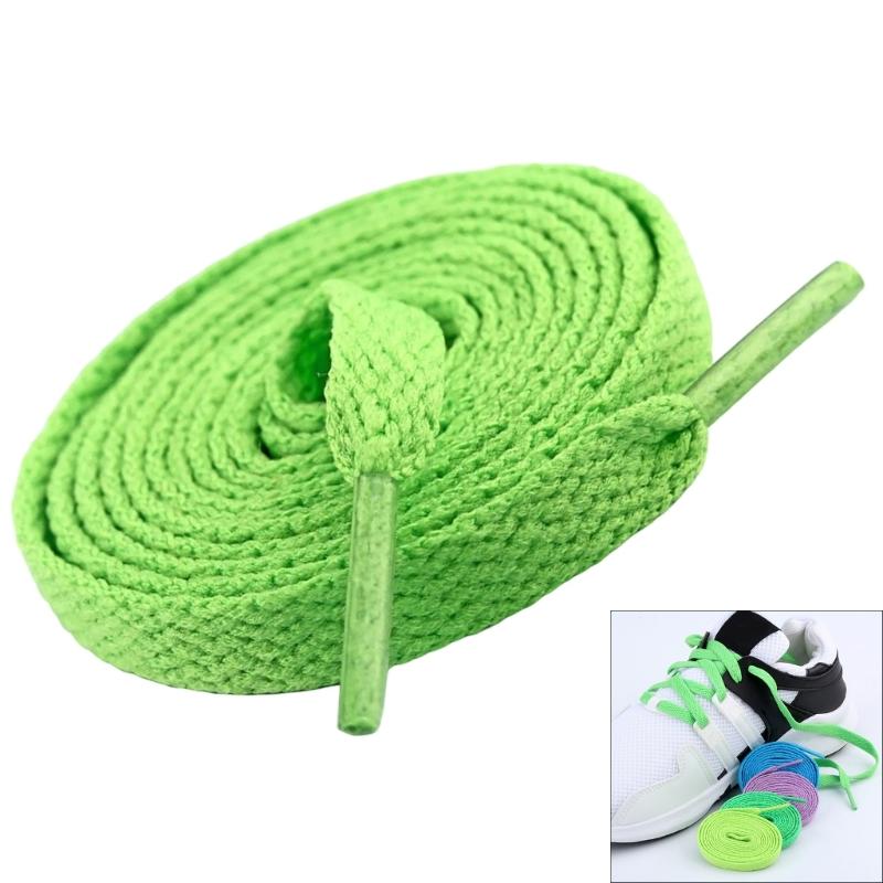 1 Pair Flat Sneaker Shoelaces 8mm Wide Polyester Replacement Multicolored Laces for Trainers and Casual Shoes Strings