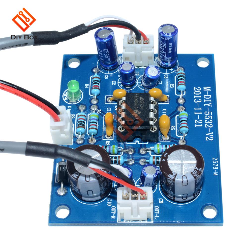 NE5532 Amplifer Board OP-AMP HIFI Preamplifier Signal Bluetooth Amplifer Preamplifier Board DC12-35V