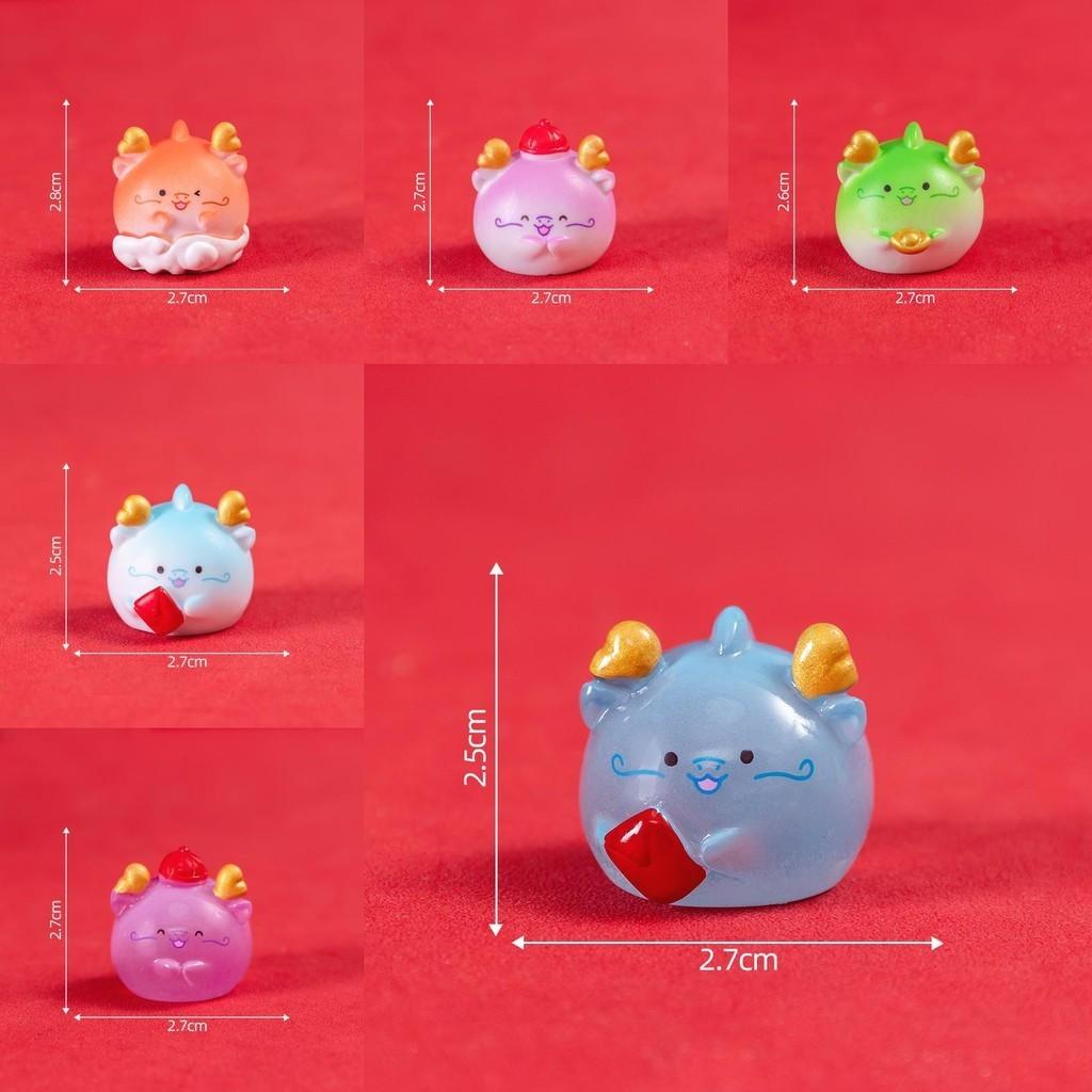 Creative Resin Dragon Miniatures Festive Blind Box Car Accessories Cute Figurines