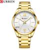 CURREN 8423 Men's Waterproof Quartz Watch with Slim Steel Band