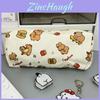 Cartoon Hello Kitty Capybara Pattern Pen Case With Large Capacity For Students And Office Use
