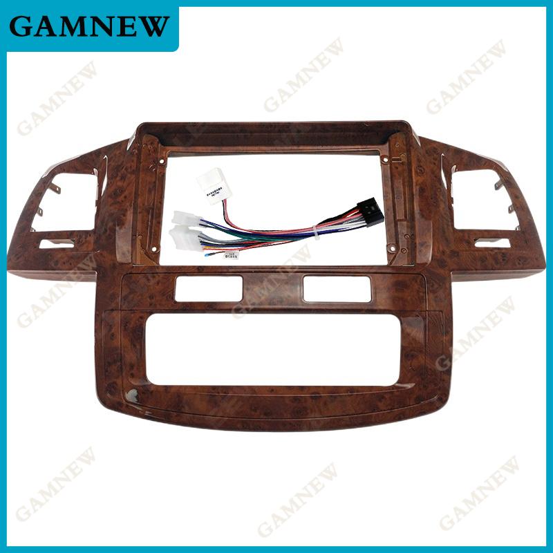 9 Inch Car Frame Fascia Adapter For Toyota Fortuner Hilux Vigo 2007-2015 Android Radio Dash Fitting Panel Kit
