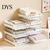 Vertical File Sorter Double Layer Desktop Storage Rack, Stackable Clear PP Organizer, Financial Document Space Saving Holder, for Office School