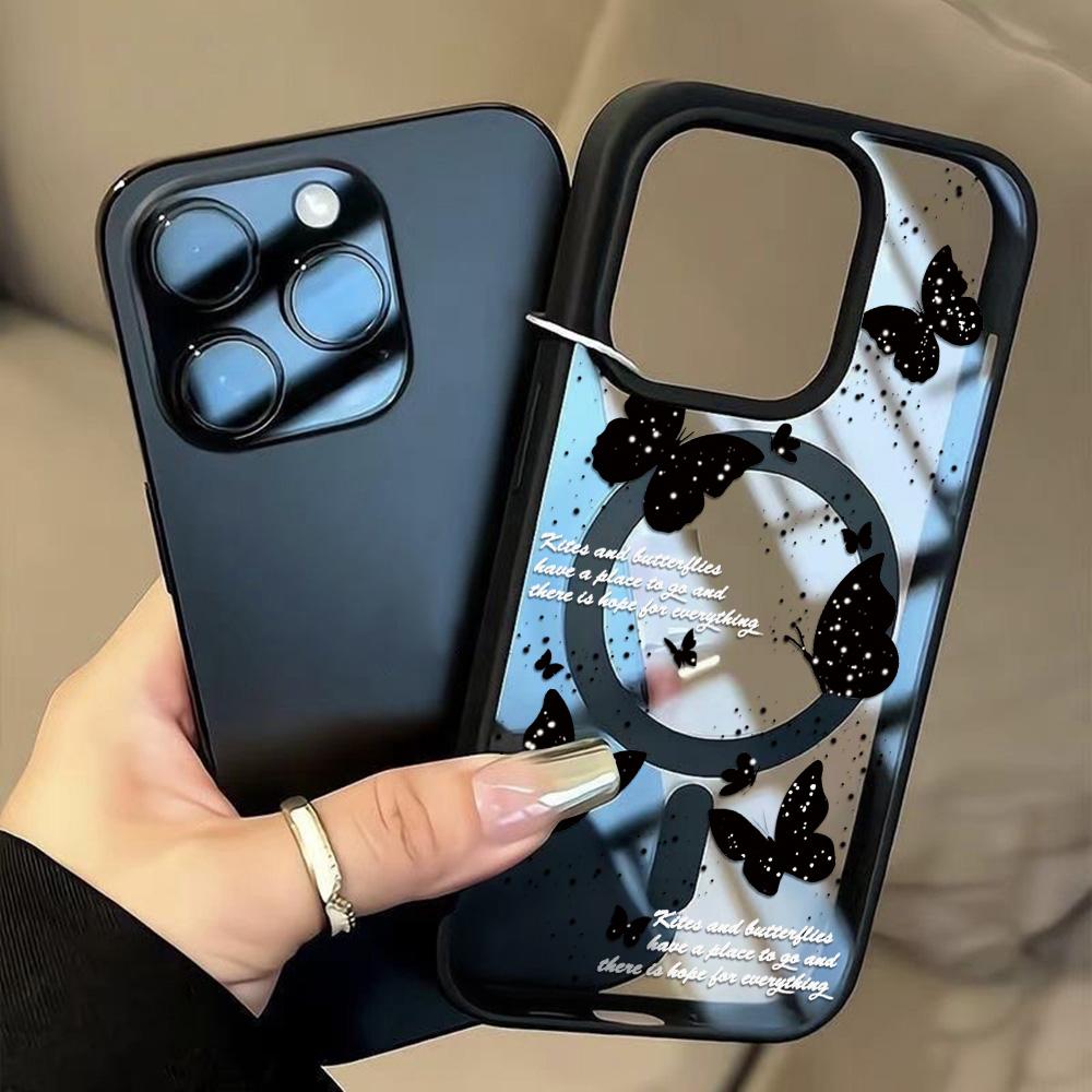 Magnetyczne etui na telefon dla iPhone 11 12 17 14 15 Pro Max 15 14 16 Pro13 14 15 16 Etui wstrząsoodporne Magnetyczny pierścień Mag-Safe Pokrowiec na tył