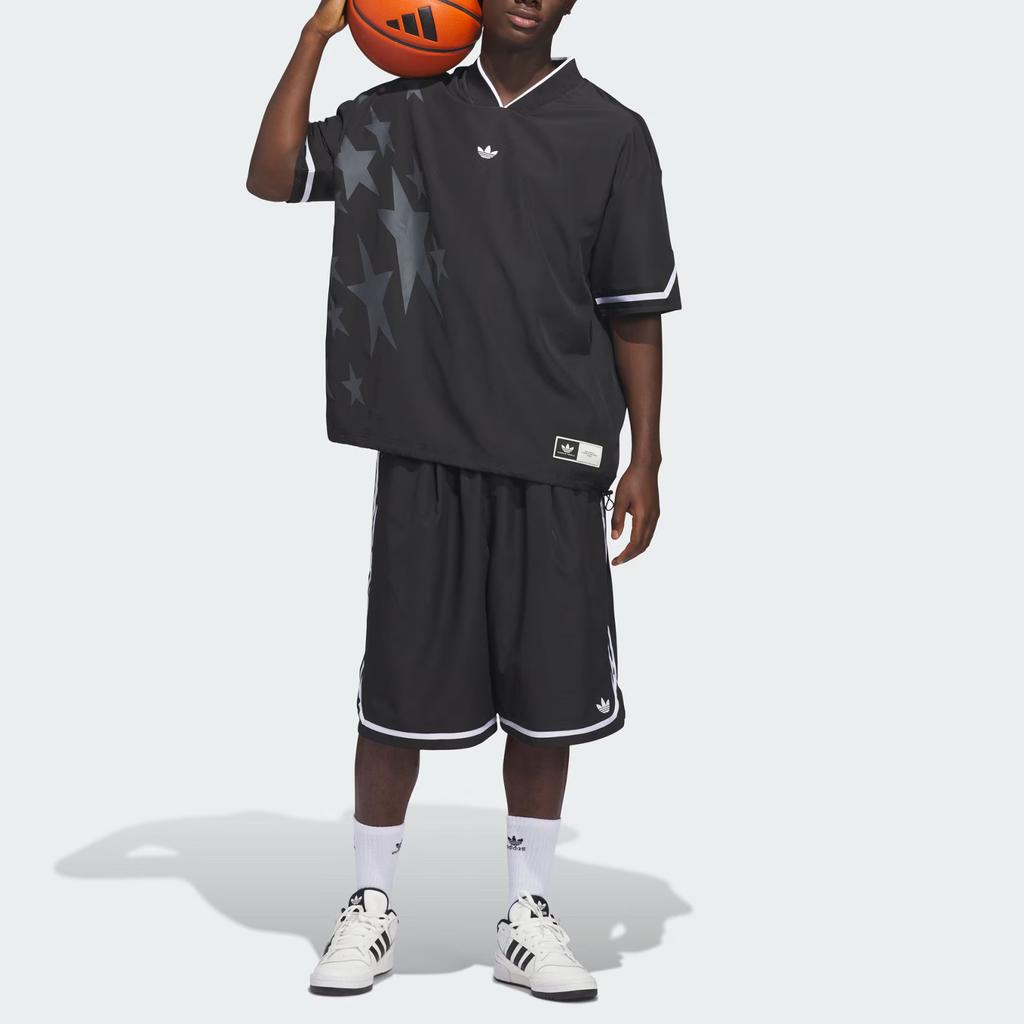 Adidas Originals Basketball Star Loose V-Neck Sports Short Sleeve Jersey Unisex Jersey KC3569