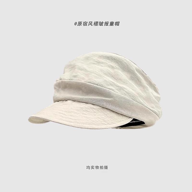 Japanese Yamamoto Style Thin Breathable Octagonal Hat Versatile Literary Painter Hat