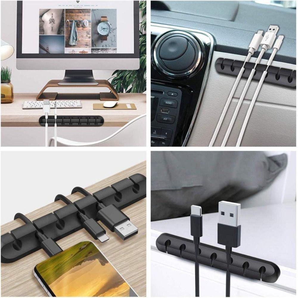 Silicone Cable Cord Management Clips Wire Organizer Supplies Cable Holder Clips  Home
