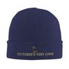 Octobers Very Own Drakes Owl Warm Knitted Cap Fashion Bonnet Hat Autumn Winter Outdoor Beanies Hats for Unisex Women Adult