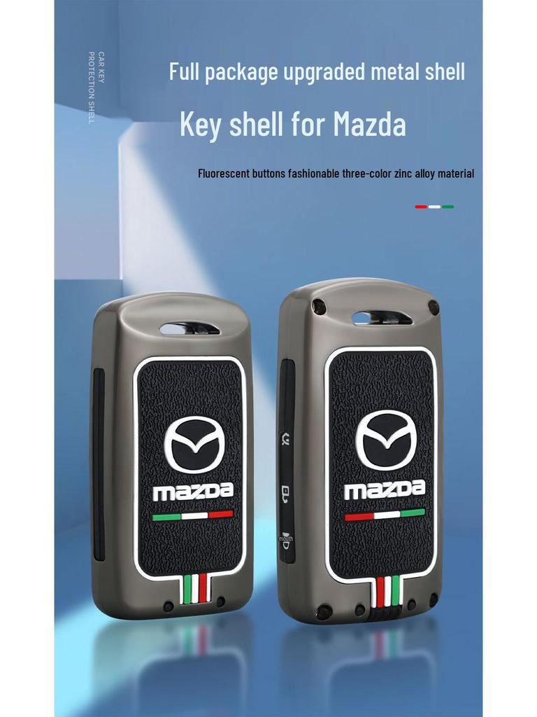 2024 Mazda Key Case for Axela, CX-5, CX-50, CX-4, Atenza; Fits Two-Button Models