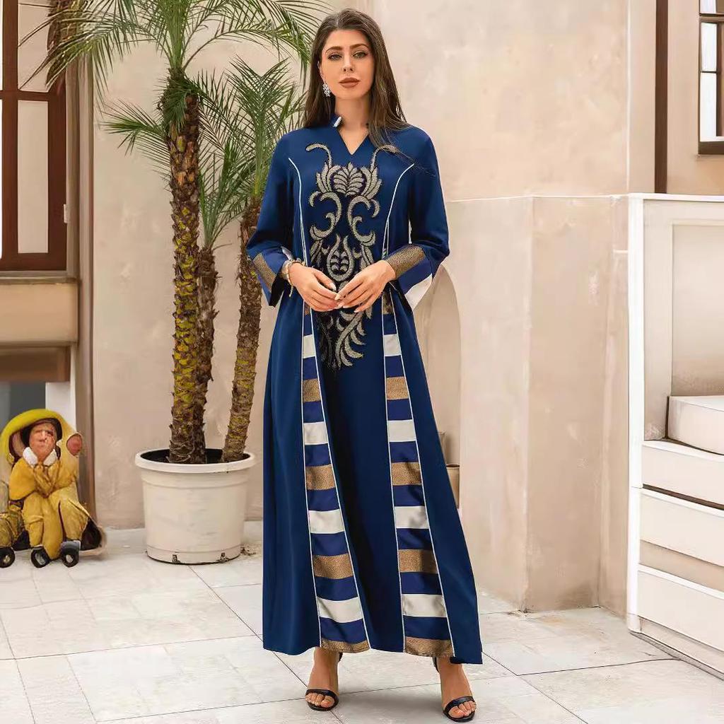 ZD107 Pasiasta abaja haftowana cekinami