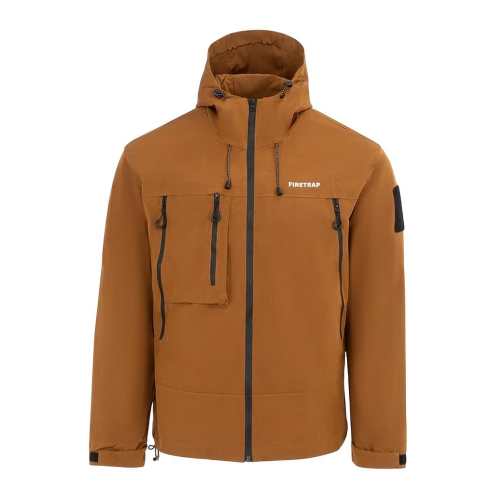 Firetrap Mens Windproof Hooded Windbreaker