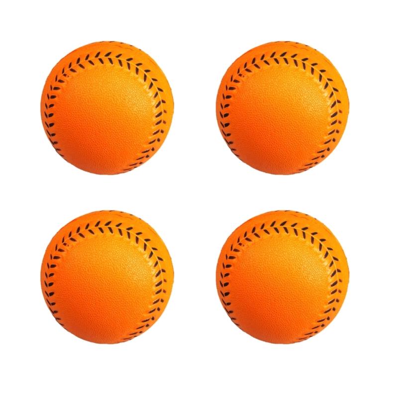4Pcs Training Sport Batting Ball PU Soft Baseball Foam Softball Sports Fitness Equipment for Indoor Outdoor