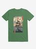 Turtle Stream Kame Kame Ukiyo-e Kelly Green T-Shirt