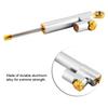 Universal Motorcycle Handlebar Aluminum Alloy Steering Damper Stabilizer Safety Control(Silver)