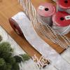 New Christmas Transparent Mesh Snowflake Ribbon Handmade Bowknot Props Gift Packaging Hanging Wall Hanging Interior Decoration
