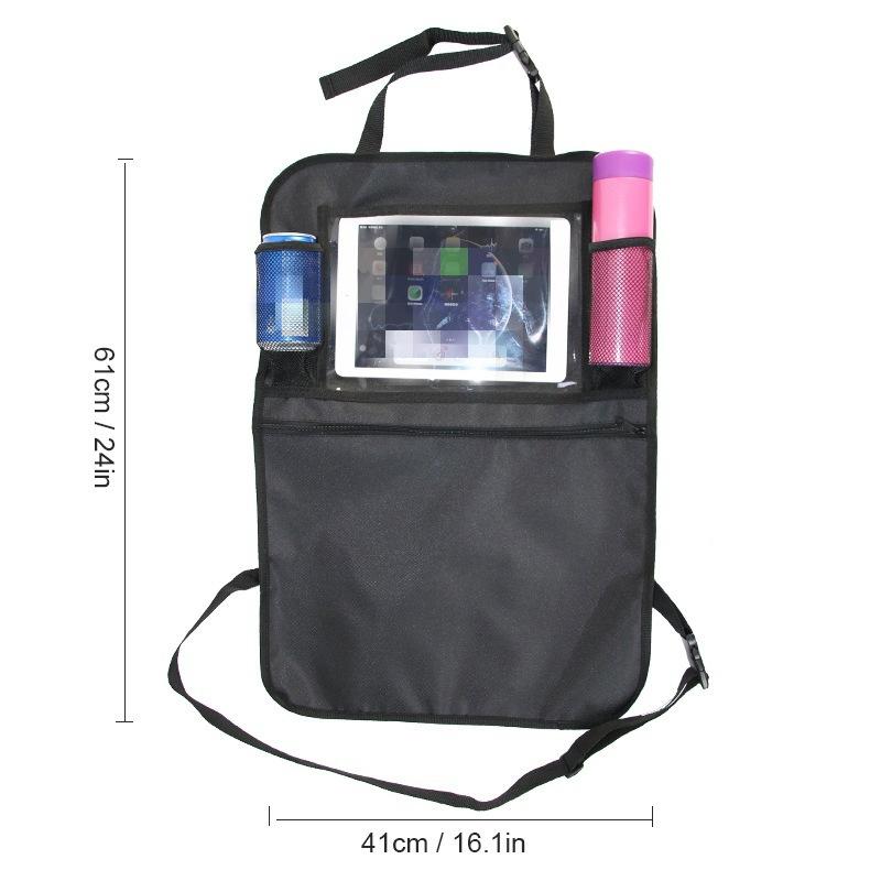 2 buc mașina bancheta spate depozitare agățat sac copii anti-lovitură covorașe auto organizator telefon mobil gustare jucării reviste depozitare sac suport pahar