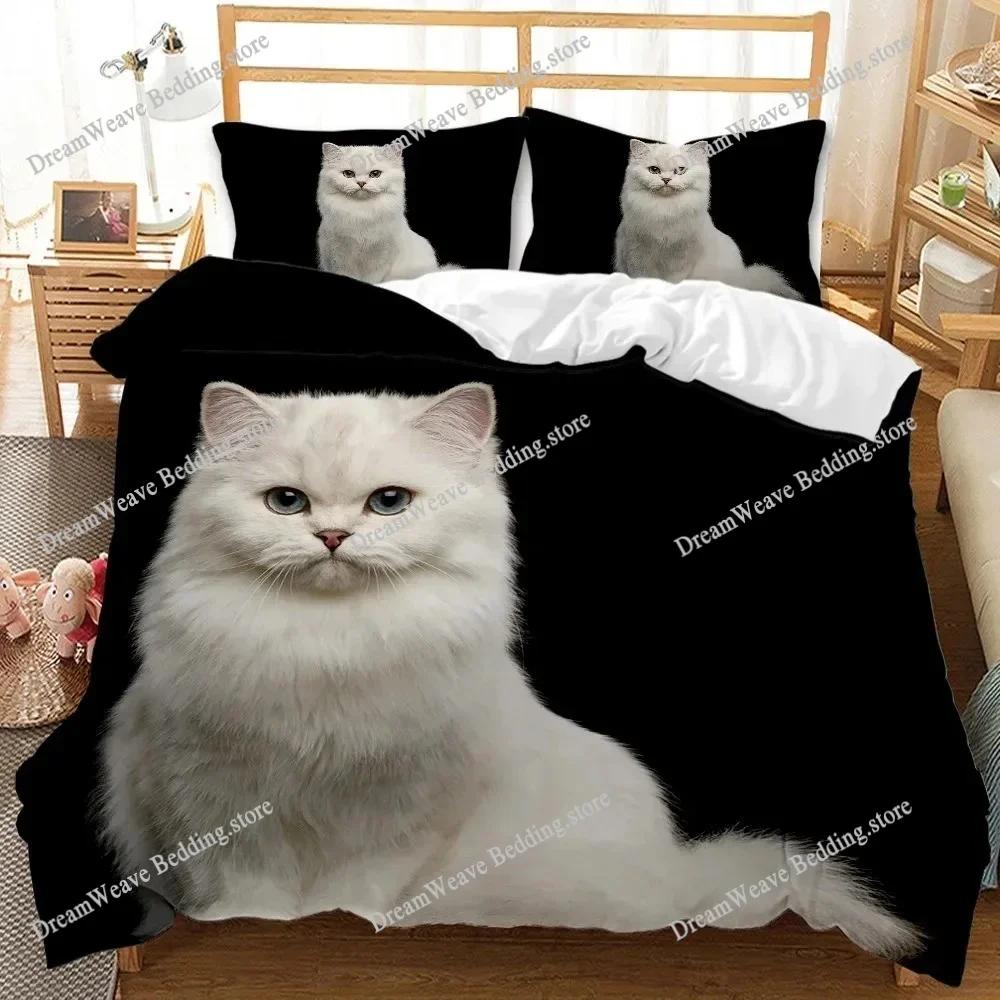 Kawaii Kitten Cat Bedding Set Duvet Cover 3d Bedding Fashion Design Decoration King Duvet Cover Set Double Bed Set Bedding Sets7