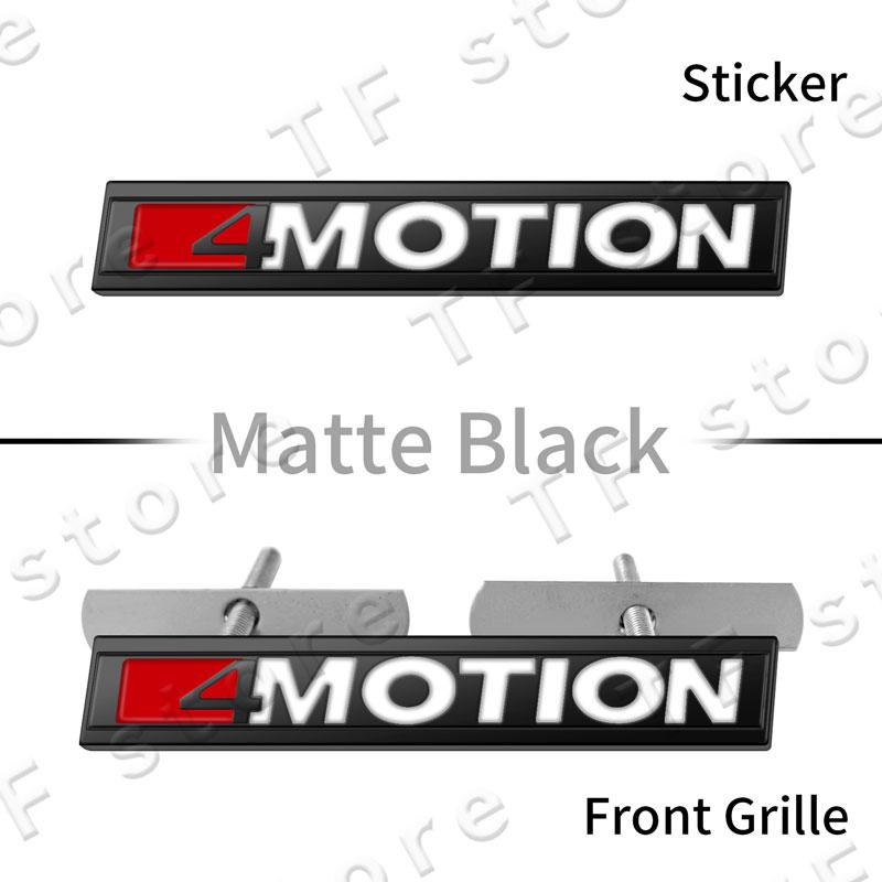 4Motion Emblem Logo Car Front Grille Badge Rear Trunk Sticker For Volkswagen Golf Passat Jetta Tiguan Accessories