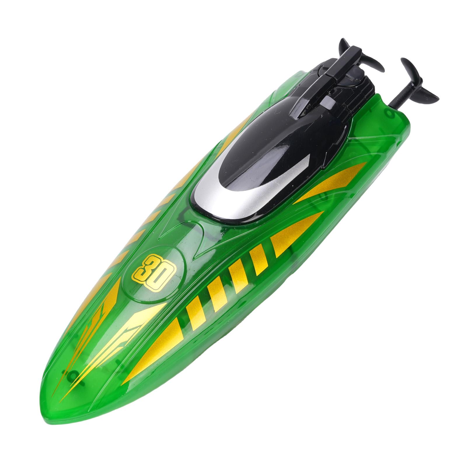 

Радиоуправляемая лодка Двусторонняя езда Водонепроницаемый мотор Пульт дистанционного управления Трюковая гоночная лодка со светом для игрушки