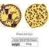 Pure Gold "Princess Luck" Phone Sticker – Wealth & Treasure Gold Leaf Design for Prosperity & Fortune
