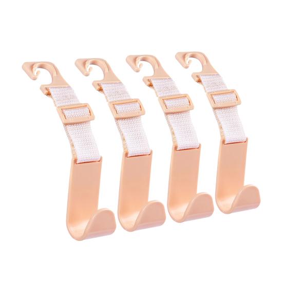 4Pcs Headrest Fastening Hooks Bag Hanger Car Hooks Car Interior Accessories