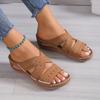 Women's Wedge Heeled Sandals, Casual Open Toe Platform Shoes, Women's Summer Slip On Sandals